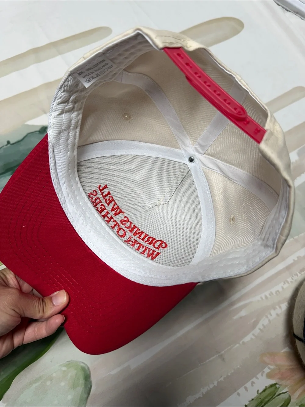 'Drinks Well With Others' Two-Tone Trucker Cap SnapBack unisex